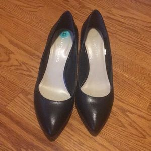 Black Franco Sarto Wedges